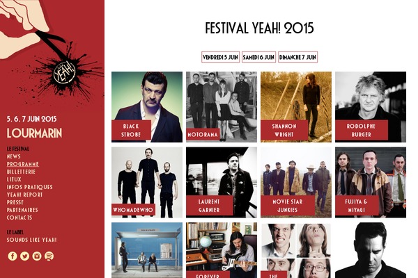 festivalyeah.fr site used Yeah