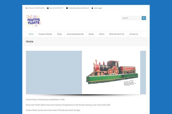 Total theme site design template sample