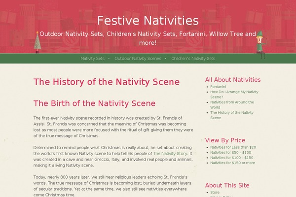 festivenativities.com site used Cheer