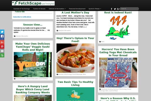 fetchscape.com site used Curation-news