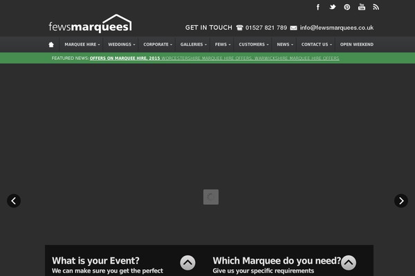 fewsmarquees.co.uk site used Fewsmarquees