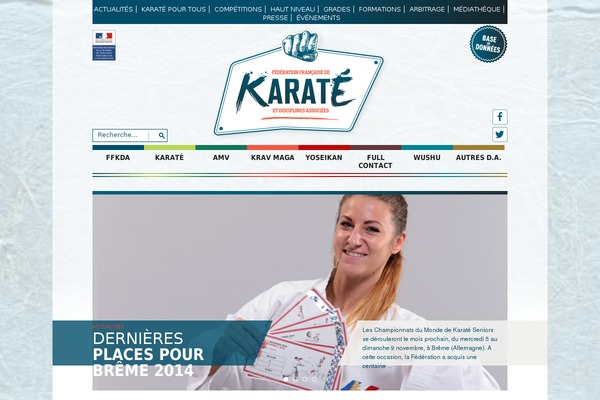 ffkarate.fr site used Ffk-2020