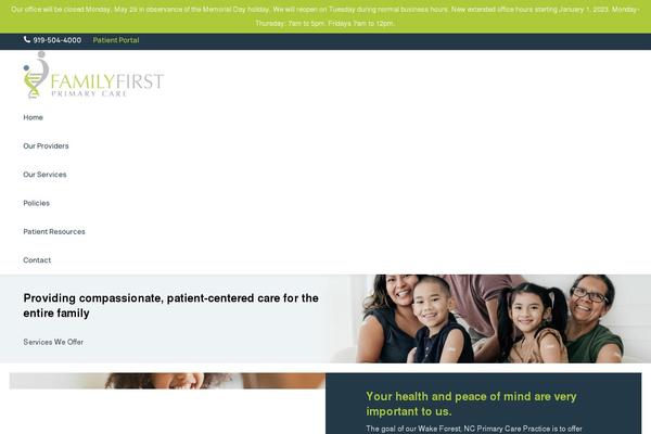 The7 Child theme site design template sample