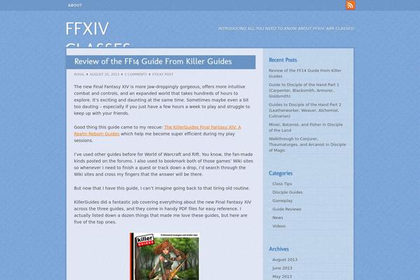 ffxivclasses.com site used Shaan