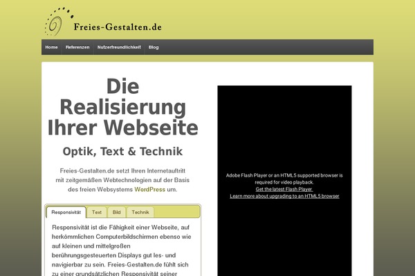 Responsive theme site design template sample