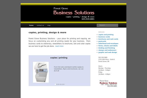 WordPress website example screenshot