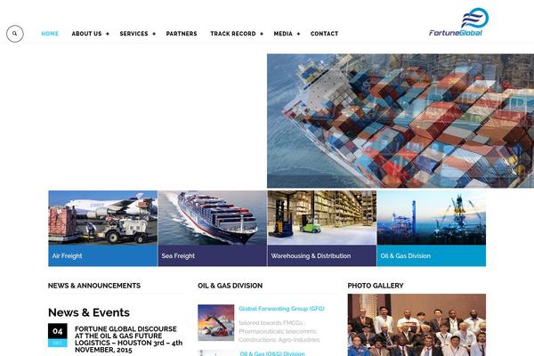 Logistic website example screenshot