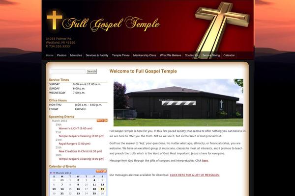 gospel theme websites examples