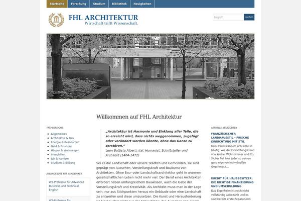 fhl-architektur.de site used Academica-wpcom