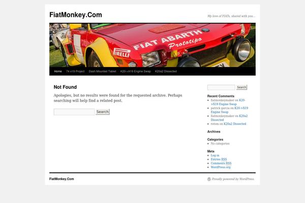 WordPress website example screenshot