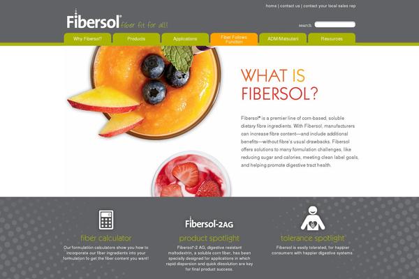 fibersol.com site used Fibersol