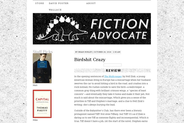fictionadvocate.com site used Apostrophe