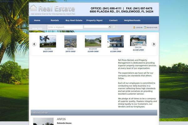 Realtorpress theme site design template sample
