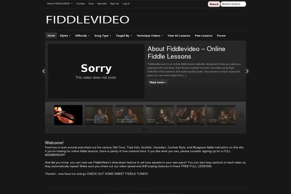 fiddlevideo.com site used Videozoom