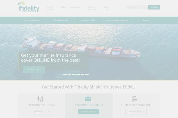 Fidelity theme site design template sample