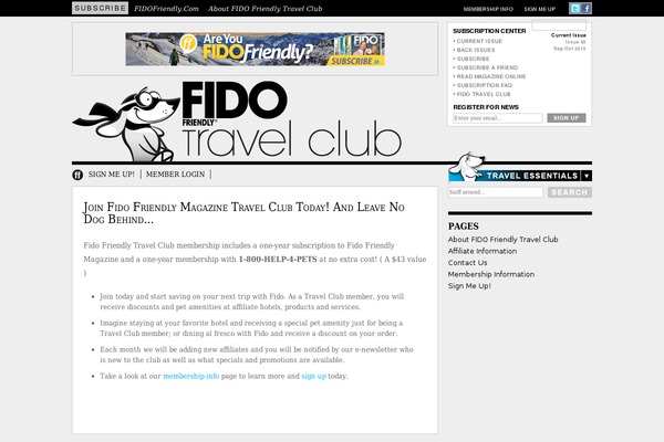 fidofriendlytravelclub.com site used Fido-wp-theme