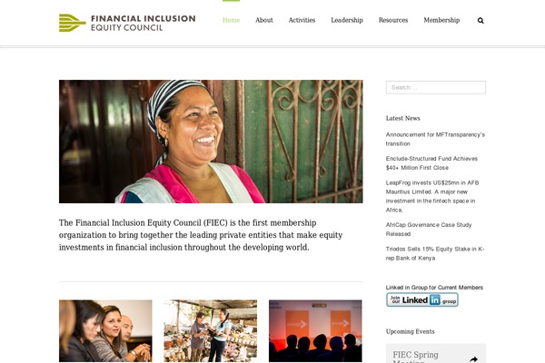 WordPress website example screenshot