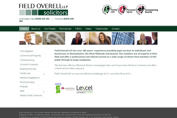 WordPress website example screenshot