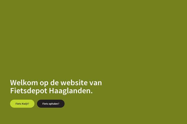 fietsdepothaaglanden.nl site used Fietsdepot