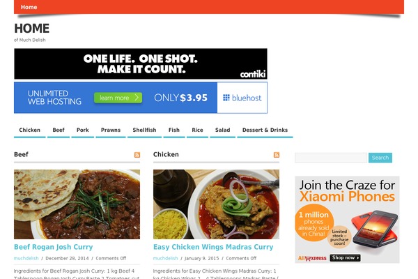 MesoColumn theme site design template sample