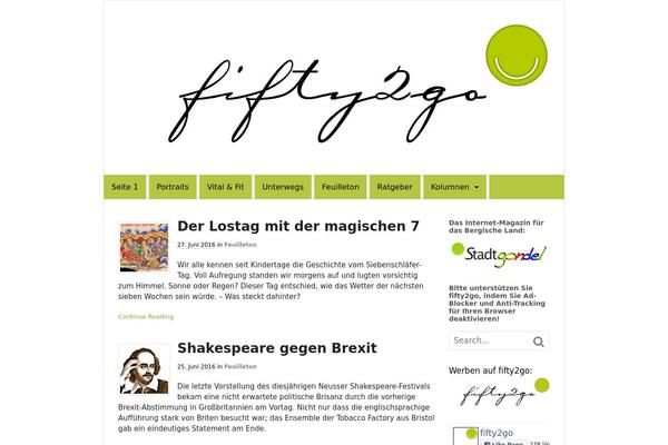 fifty2go.de site used Blogjr-portfolio