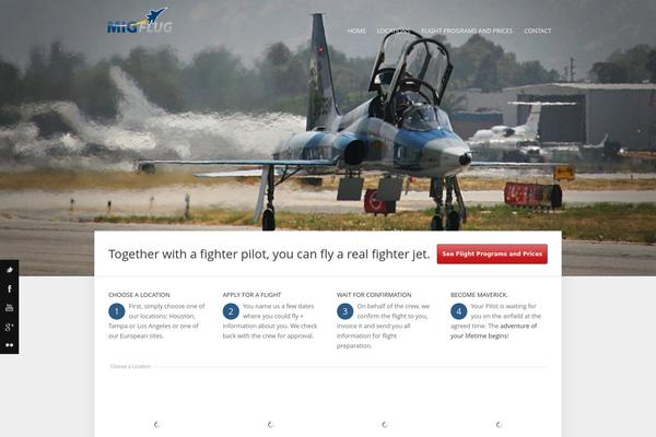 fighter-jet-rides.com site used Flagship