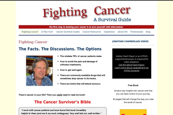 fightingcancer.com site used Canvas