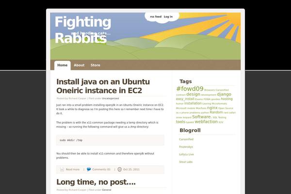 fightingrabbits.com site used Vectorlover