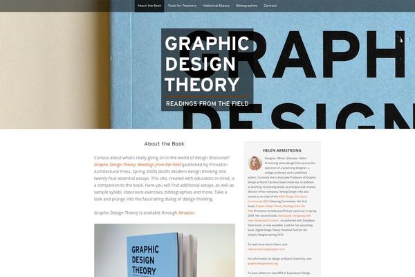 The One Pager theme site design template sample