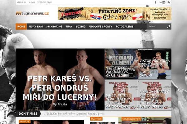 fightnews.cz site used Hot Topix