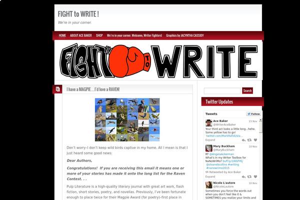 fighttowrite.com site used BlogoLife
