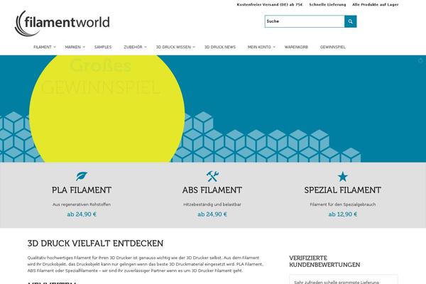 filamentworld.de site used Astra-child-filamentworld