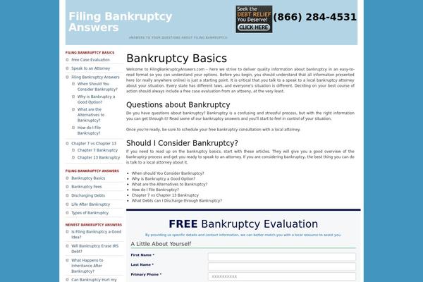 filingbankruptcyanswers.com site used Fba