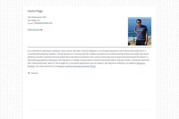 WordPress website example screenshot