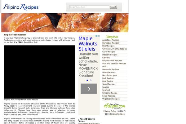 Default theme site design template sample