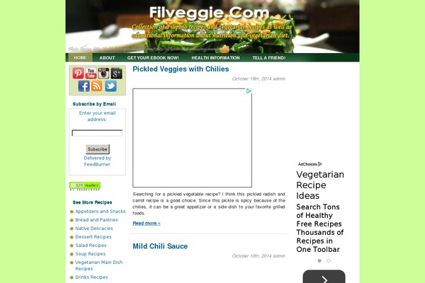 filipinovegetarianrecipe.com site used Ascendoor-blog