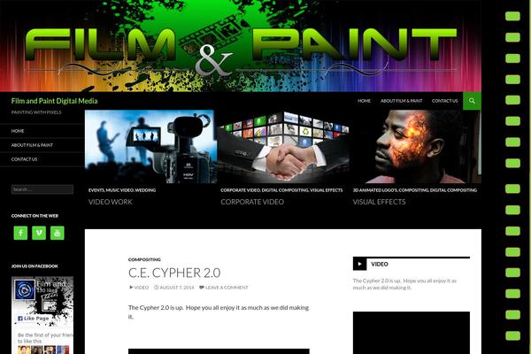 Twenty Fourteen theme site design template sample