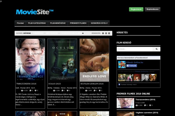 filmek-online.hu site used Moviesite