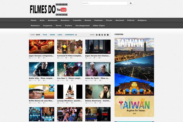 youtube WordPress theme, websites list used youtube theme youtube theme websites examples