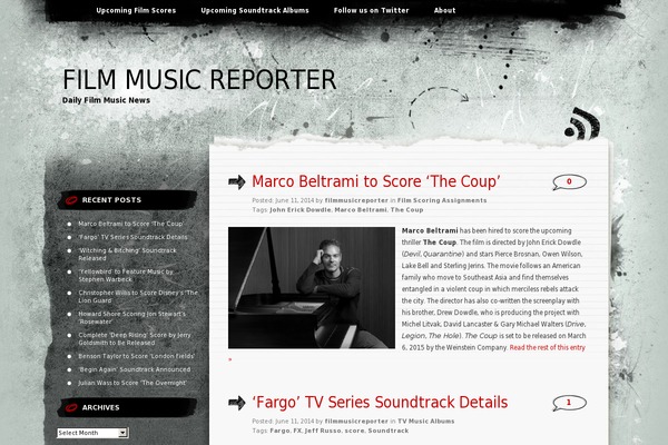filmmusicreporter.com site used Greyzed-theme