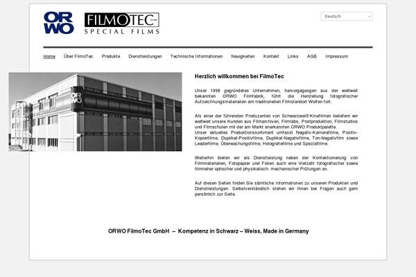 filmotec.de site used Orwofilmotec