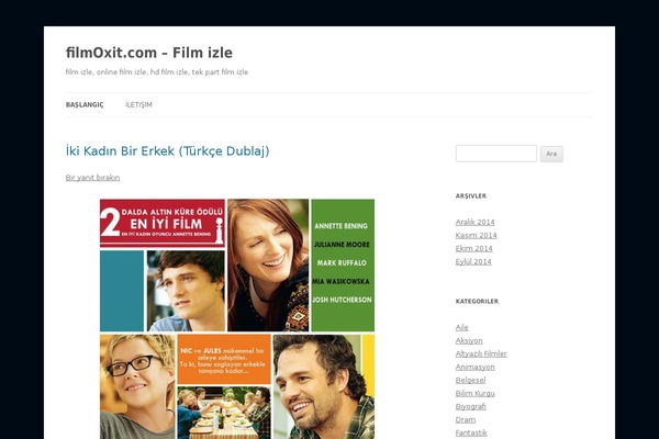 Twenty Twelve theme site design template sample
