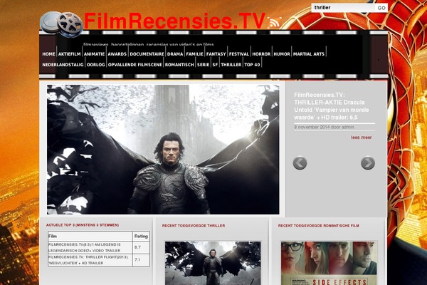 filmrecensies.tv site used Filmlightfolio