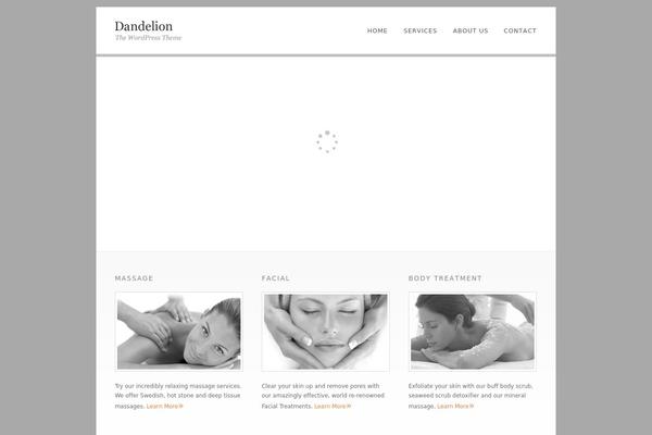 Dandelion theme site design template sample