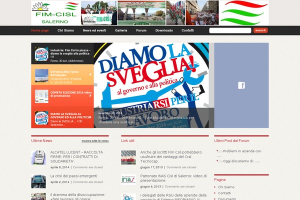 fimcislsalerno.it site used Theme1453