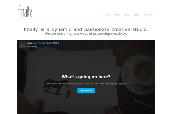 finally-studio.com site used Bigbangwp-new