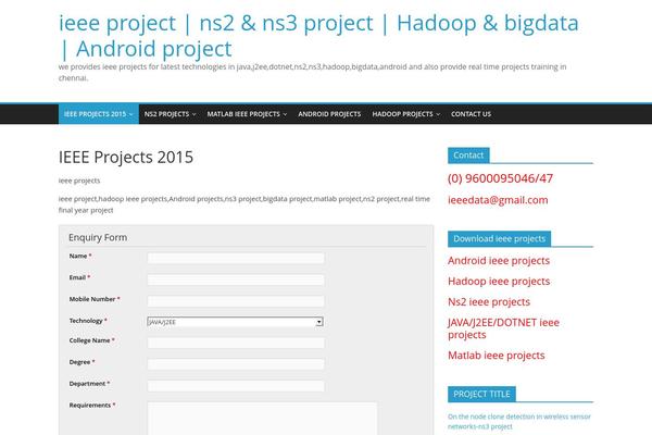 WordPress website example screenshot