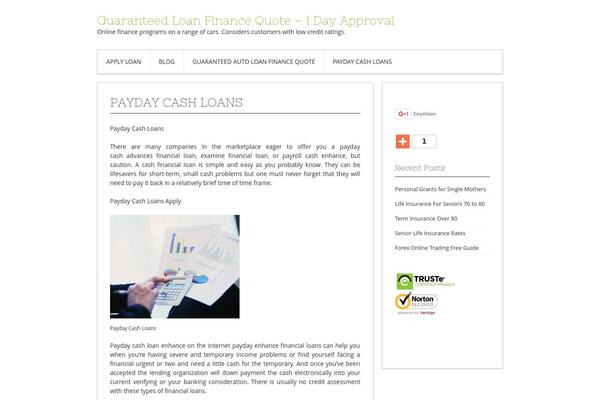 WordPress website example screenshot