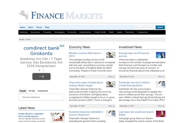 financemarkets.co.uk site used Wp-davinci-prem