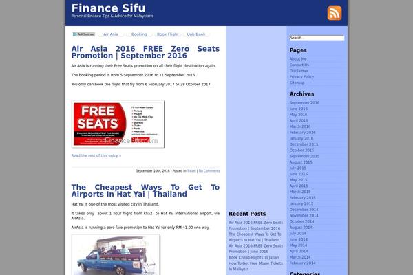 financesifu.com site used Prosense Blue